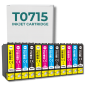 Pack 12 cartouches compatibles EPSON T0715XL Pack 12 cartouches compatibles EPSON T0715XL