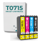 Pack 4 Cartouches compatibles EPSON T0715XL Pack 4 Cartouches compatibles EPSON T0715XL