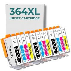 Pack 12 cartouches compatibles HP 364 XL haute capacité