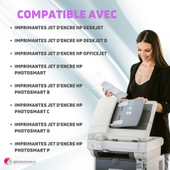Pack 123CONSOMMABLES compatible HP 364 XL, 4 cartouches