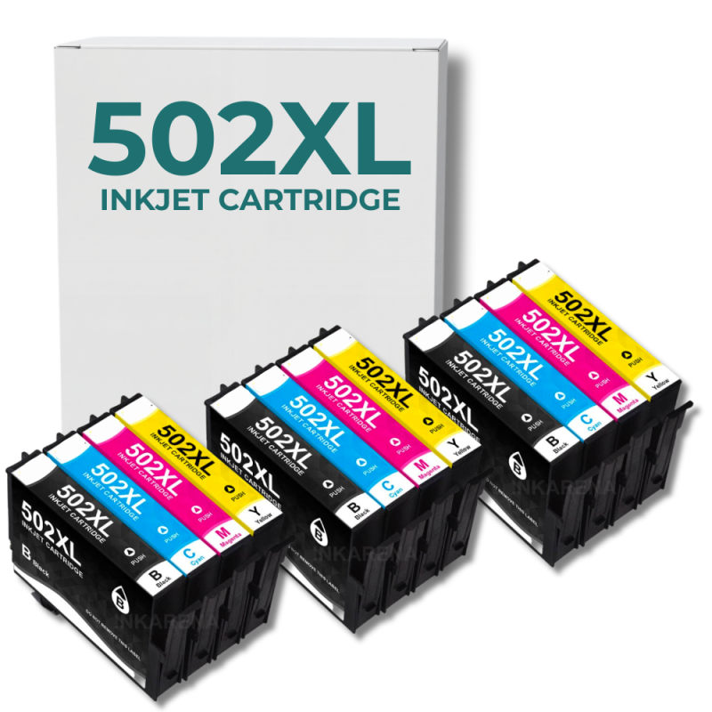 Pack 12 cartouches compatibles EPSON 502XL Pack 12 cartouches compatibles EPSON 502XL