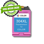 Cartouche compatible HP 304XL couleur sans niveau encre Cartouche compatible HP 304XL couleur sans niveau encre