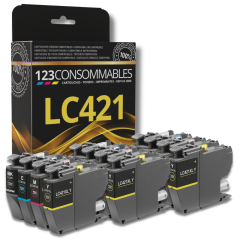 Cartouches encre couleur LC421 XL