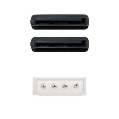 Câble Molex 4 broches vers 2 SATA 0,30 m multicolore