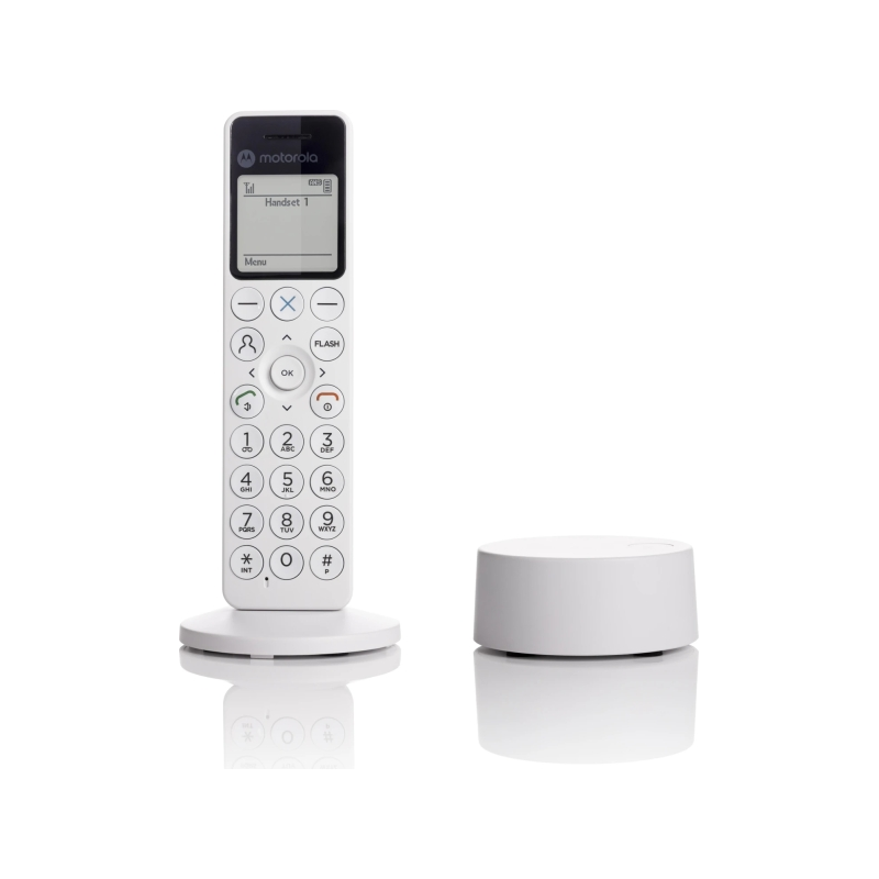 Motorola DOT411 téléphone sans fil DECT blanc