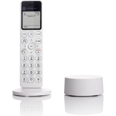Téléphone sans fil DECT blanc