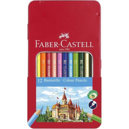 Douze crayons de couleur Faber-Castell