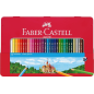 36 crayons de couleur Faber-Castell en boîte métal assortis