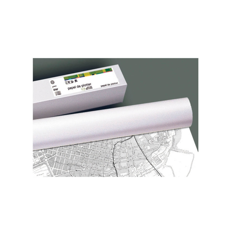 Lot de 4 bobines traceur papier blanc 90g 610 mm x 50 m Lot de 4 bobines traceur papier blanc 90g 610 mm x 50 m
