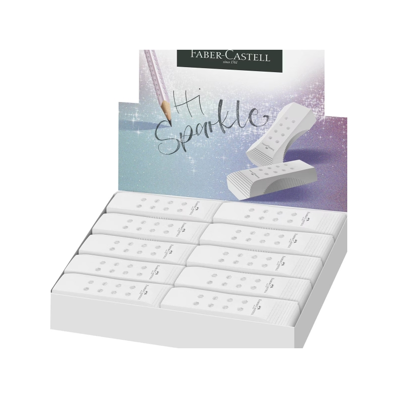 Gomme de correction Faber-Castell Sparkle RollOn blanche