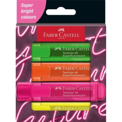 quatre surligneurs assortis