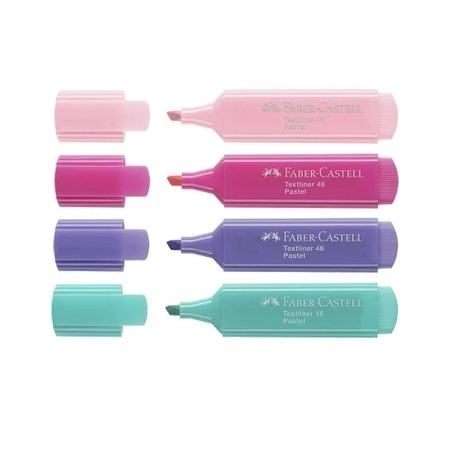 Faber-Castell Textliner 46 Surligneurs pastel x4 assortis