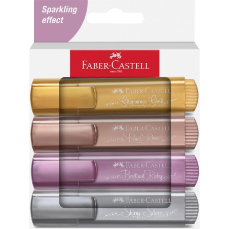 Surligneurs métallisés assortis Faber-Castell