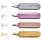 Surligneurs métallisés Faber-Castell Textliner 46 assortis Surligneurs métallisés Faber-Castell Textliner 46 assortis