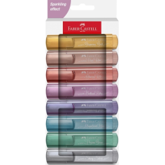 Surligneurs métallisés Faber-Castell assortis
