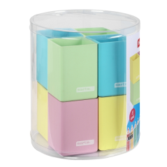 pots à crayons silicone assortis