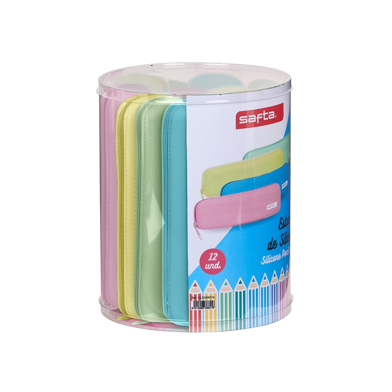 Lot de 12 étuis silicone transparents, assortiment 170 x 2 mm