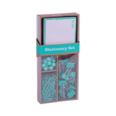 ✅ Apli Fluor Collection Office Set - 25 épingles, 80 pinces 28 mm, 20 pinces 19 mm et 100 feuilles de notes aut en stock