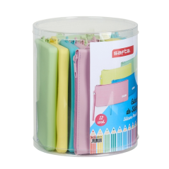 Lot de 12 étuis transparents PVC