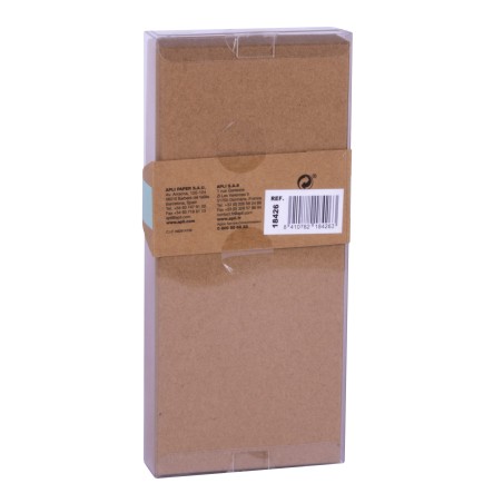 Apli Fluor Collection Office Set - 25 épingles, 80 pinces 28 mm, 20 pinces 19 mm et 100 feuilles de notes autocollantes en vert