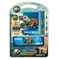 Kit scolaire Jurassic World Safta trousse métal multicolore Kit scolaire Jurassic World Safta trousse métal multicolore
