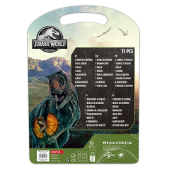 Kit scolaire Jurassic World Safta trousse métal multicolore