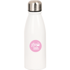 Gourde métallique blanche 500 ml