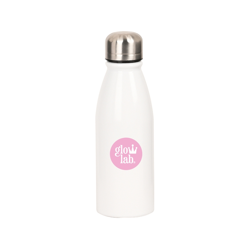 Gourde métallique Glowlab 500 ml blanche Gourde métallique Glowlab 500 ml blanche