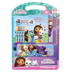 Kit scolaire maison de poupée rose