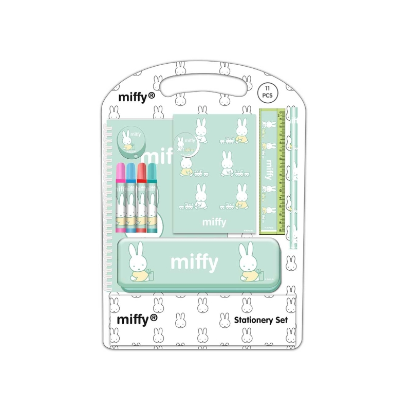 Kit scolaire Miffy Buddy avec trousse multicolore Kit scolaire Miffy Buddy avec trousse multicolore