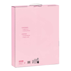Coffret cadeau Safta VMB A4 cahier et trousse rose
