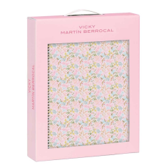 Carnet A4 rose fenêtre transparente