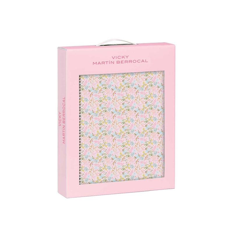Carnet A4 rose avec fenêtre transparente et sac cadeau Carnet A4 rose avec fenêtre transparente et sac cadeau
