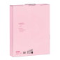 Carnet A4 rose avec fenêtre transparente et sac cadeau Carnet A4 rose avec fenêtre transparente et sac cadeau