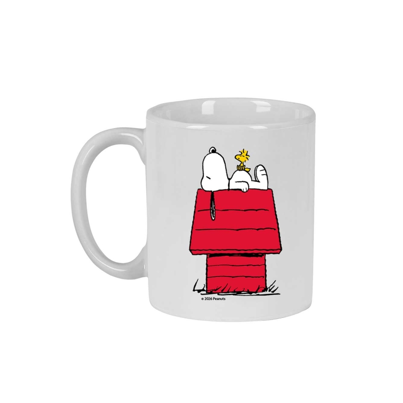 Mug Snoopy en céramique blanc 350 ml