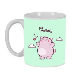 Mug céramique menthe Le Chat Rose