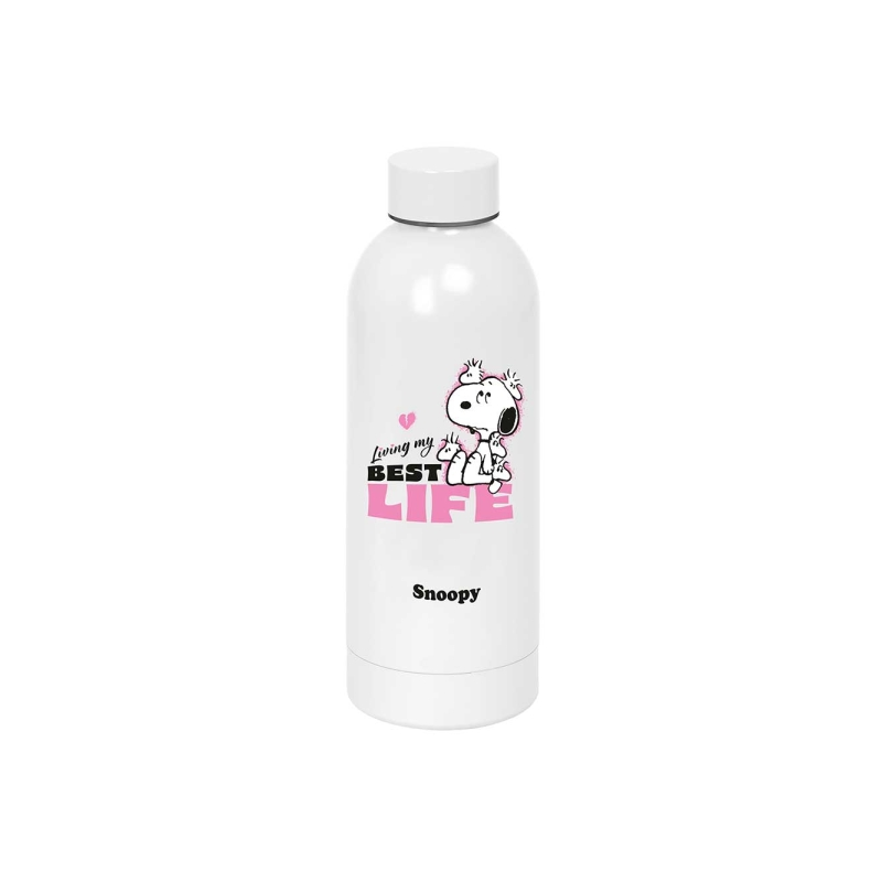 Bouteille isotherme Snoopy 500 ml rose acier inoxydable Bouteille isotherme Snoopy 500 ml rose acier inoxydable