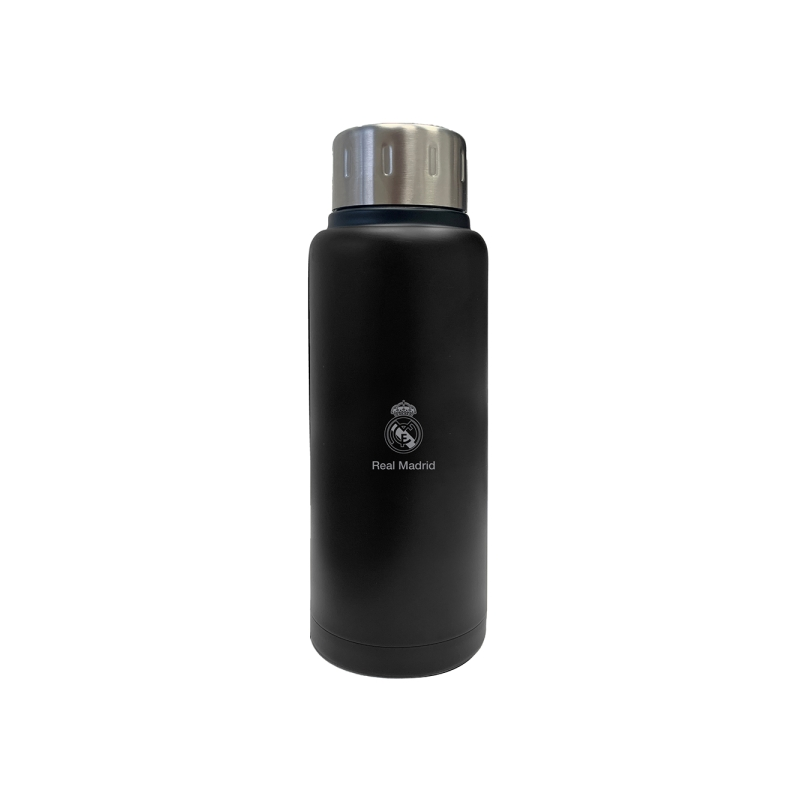 Bouteille isotherme Real Madrid 500 ml noire acier inoxydable Bouteille isotherme Real Madrid 500 ml noire acier inoxydable