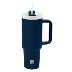 Vase thermique inox double paroi bleu marine