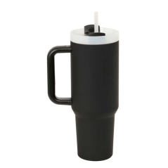 Vase thermique inox noir 1,2L anse