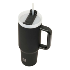 vase thermique inox noir anse