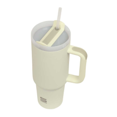 vase thermique inox jaune pastel