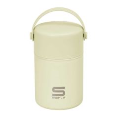 Thermos alimentaire crème inox