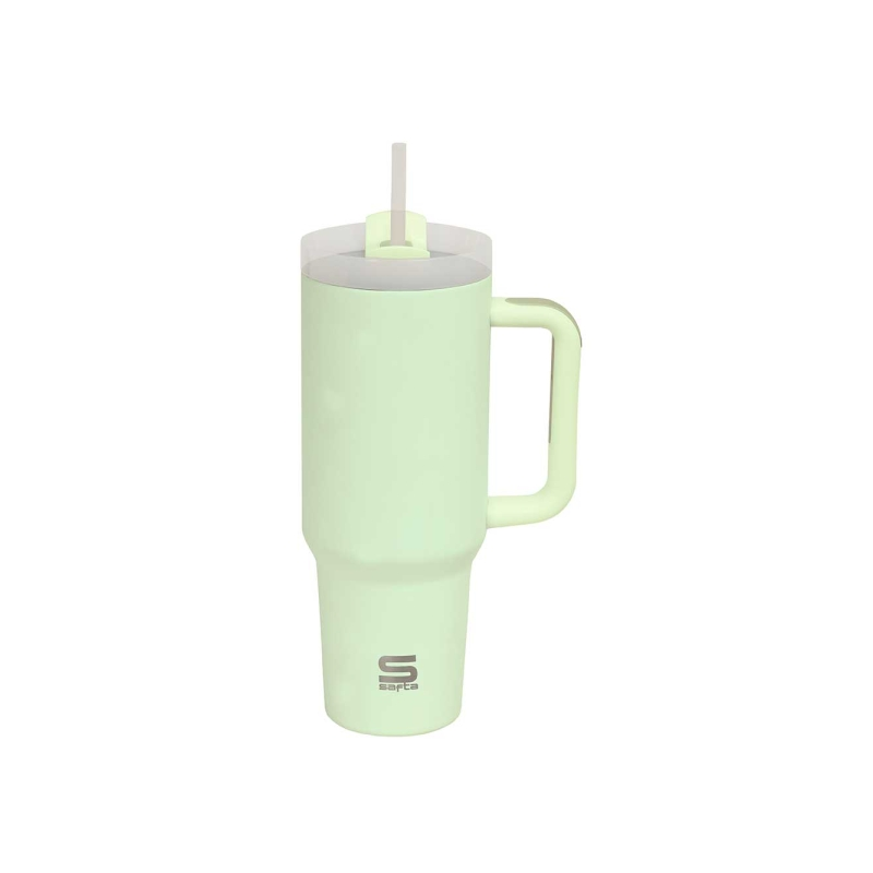 Vase thermique inox double paroi 1,2 L menthe avec anse Vase thermique inox double paroi 1,2 L menthe avec anse