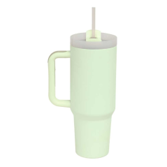 Vase thermique inox menthe anse