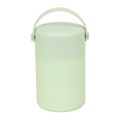 Thermos alimentaire menthe inox cuillère