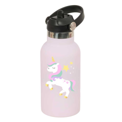 Bouteille isotherme enfant licorne lilas