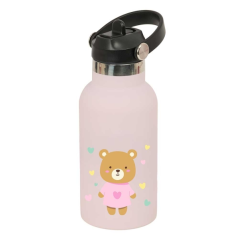 Bouteille isotherme enfant rose pastel