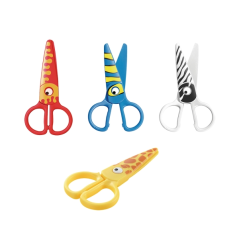 Coffret de 20 ciseaux Safta 12 cm, poignées ergonomiques assorties