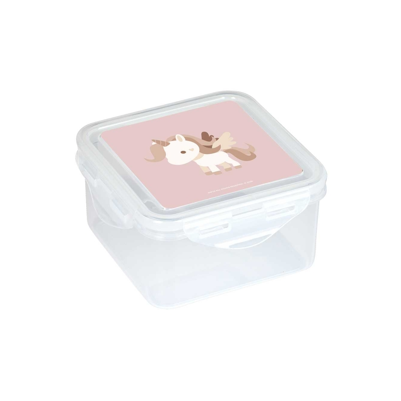 Boîte à goûter Licorne Safta 1,27L transparente sans BPA - 130x130x75mm - Couleur Transparente Boîte à goûter Licorne Safta 1,27L transparente sans BPA - 130x130x75mm - Couleur Transparente